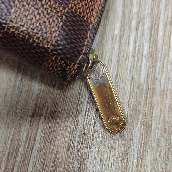 Louis Vuitton Damier Ebene Checkered Zippy Coin Purse - Picture 5 of 11